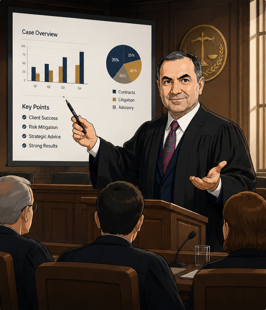 Salam Legal courtroom illustration